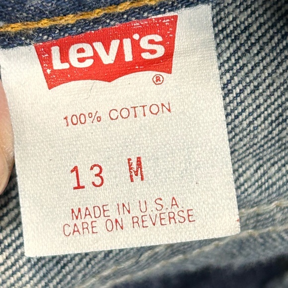 NEW Vintage Levis 501 Dark Wash 13 1993 Valencia St Factory USA 17501-0115 - Picture 14 of 16